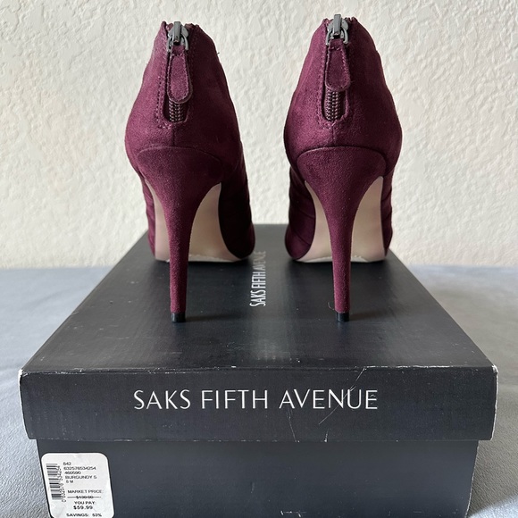 NIB - Saks Fifth Ave - Ankle Bootie - Picture 2 of 6